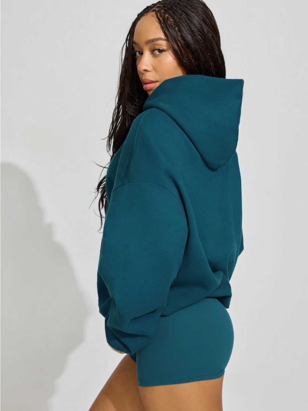 NWT Garage UltraFleece Hoodie in Teal Tease Sz S/M - Picture 3 of 8